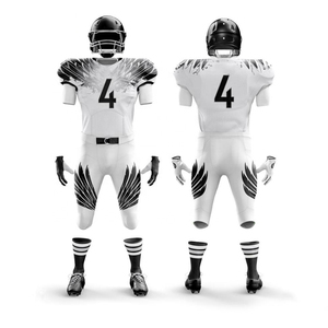 Uniformes de Fútbol Americano de Manga Corta Transpirables de Alta Calidad, Venta Caliente 2025, Servicio OEM/ODM, Nombre de Equipo Personalizado - Product Image 5