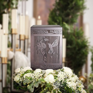 Cremation Urns <b>for</b> Human <b>Ashes</b> Adult Male Female Wooden Hummingbird Urns <b>Box</b> and Casket <b>for</b> <b>Ashes</b> Men Urn - Product Image 2