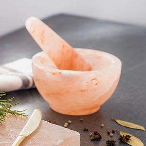 Classic Marble Mortar And Pestle Set With Thick Base And Wide Bowl Suitable For Tough <b>Spice</b> And <b>Herb</b> Combinations - Product Image 4