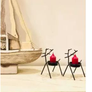 Metal Iron Black Reindeer Candle <b>Holder</b> Christmas Decorative Candle <b>Tealight</b> Candlestick Candle <b>Holder</b> in Reasonable Price - Product Image 5