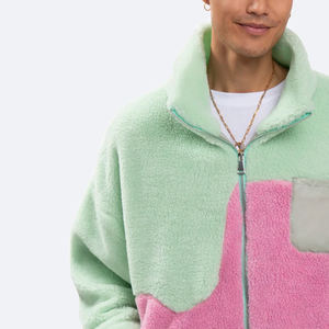 Vestes polaires d'hiver pour hommes de style High Street les plus populaires, entièrement personnalisables avec un design propre pour adultes, col montant - Product Image 6