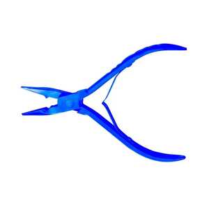 Nouveauté : Kit d'outils professionnels pour extensions capillaires en acier inoxydable noir et bleu avec pochette, pour micro-anneaux - Product Image 4