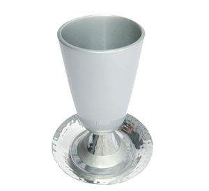 Tasse à vin en argent bénédiction religieuse Shabbat vacances kiddoush tasse Shabbat juif en acier inoxydable - Product Image 5