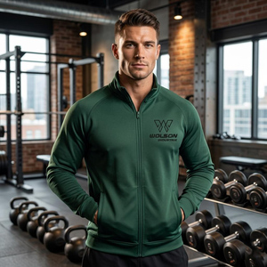Chaqueta de Yoga Unisex con Capucha y Cierre Completo, Tejido Elástico en Cuatro Direcciones de Secado Rápido, Logotipo Personalizado para Gimnasio, Fitness, Running, Entrenamiento Activo - Product Image 4