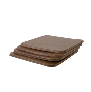 Posavasos de cuero con logotipo personalizado, posavasos cuadrado de cuero Real de alta calidad, fabricación de la India, precio asequible - Product Image 1