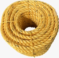 Corde en jute vierge indienne torsadée 3 ou 4 brins, 6mm-20mm, étanche, écologique, pour bateaux et pêche, résistance supérieure