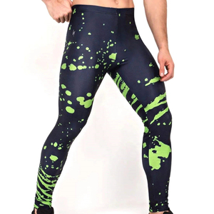 Leggings pour hommes en coton de qualité supérieure : confort et style ultimes pour tous les jours, pantalon de course à taille élastique, prêt pour le fitness - Product Image 2