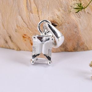 Colgante de Plata de Ley 925 hecho a mano con piedras preciosas naturales Zirconia cúbica encanto de oro amarillo Regalo De Joyería Al por mayor para ella - Product Image 6