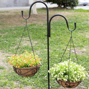 Jardinière décorative en métal revêtement de panier suspendu en noix de coco doublure en fibre de coco naturelle pour le jardin domestique - Product Image 3
