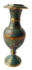 Vase en acier inoxydable durable - Design artisanal écologique avec brillance métallique, forme artistique, fleurs magnifiques - Product Image 6