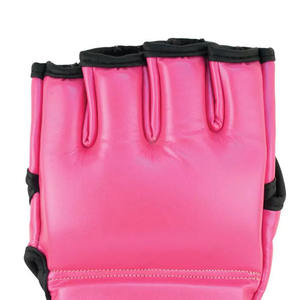 ถุงมือ MMA แบบครึ่งนิ้วทำจากหนัง100% ระบายอากาศ - Product Image 6