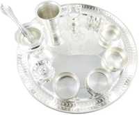 Meilleure vente Top qualité en laiton Pooja Thali ensemble pour la maison Temple Pooja Thali décoratif en laiton Pooja articles pour cadeau pour la décoration