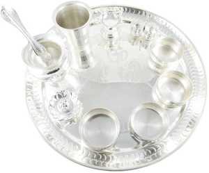 Meilleure vente Top qualité en laiton Pooja Thali ensemble pour la maison Temple Pooja Thali décoratif en laiton Pooja articles pour cadeau pour la décoration - Product Image 4