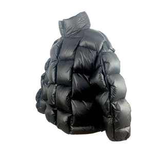Luxury Men's Bubble Jacket Warm <b>Padded</b> Canvas <b>Coat</b> <b>Waterproof</b> Windproof Trendy Lightweight for Casual Winter Wear - Product Image 6
