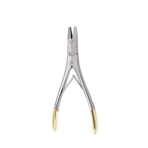 Alicates ortopédicos de punta plana de acero inoxidable de 18 cm de calidad superior, fuente de alimentación Manual, instrumentos quirúrgicos para base de alambre - Product Image 1