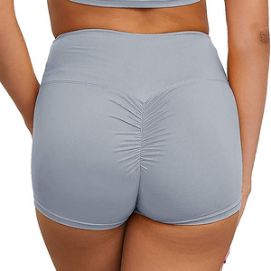 Bas de sport féminin haute qualité sentiment nu minceur contrôle du ventre taille haute Sexy course short de sport pour les femmes - Product Image 4