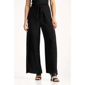 Pantalones Anchos WM-TRC-WS24-120 de Tela Transpirable con Técnica de Alta Fruncidura y Rayas, Tallas XS-XL, Ideales para Oficina en Verano y Otoño - Product Image 4