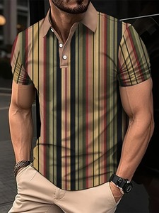 2025 Men's High Quality Knitted for Polo Shirt Casual Short-Sleeved T-Shirt with <b>Light</b> & Breathable Solid Color Blank Design - Product Image 4