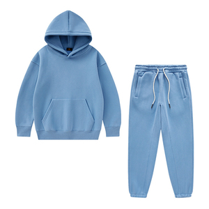 Vente en gros Ensemble survêtement jogger pour enfants Sweat-shirt en coton respirant pour garçons enfants Sweat-shirt à capuche Ensemble tenue décontracté - Product Image 6