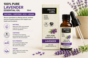 Aceite Esencial de Lavanda de Marca Privada 100% Puro 30ml OEM |   Aceite de aromaterapia antiséptico relajante |   Vegano Orgánico España UE - Product Image 2