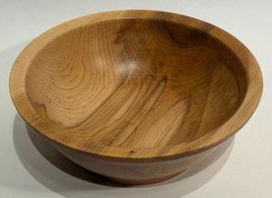 Bol rond en bois élégant, style rustique, fait main, pour servir salades, fruits, pain, centre de table, décoration de salle à manger ou de cuisine, style ferme. - Product Image 2