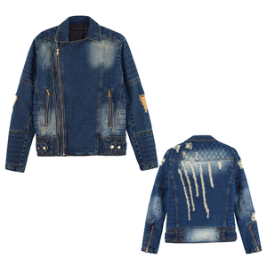 Saleh Enterprises Men Regular Fit <b>Denim</b> Jacket Winter Y2K Embroidered Vintage Washed Trucker <b>Coat</b> Casual Streetwear Fashion - Product Image 1