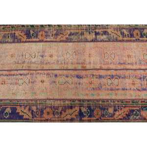 Alfombra Turca Vintage con Detalles en Azul, 2.9x5.9 pies, Alfombra de Lana - Product Image 5