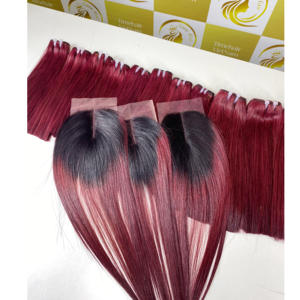 2*6 2*4 Dentelle frontale HD transparente Machine trame Extensions de Cheveux Humains Bruts Haute Qualité Cuticule Alignée Frontal Vietnamien - Product Image 5