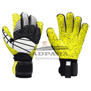 Gants de gardien de but de football en cuir confortable sur mesure de haute qualité avec protection des doigts et du pouce unisexe - Product Image 1