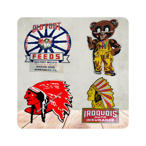 Logo personnalisé Vintage étain rétro métal signe plaqué porcelaine émail découpé planche sérigraphie artisanat cadeaux Anime brosse utilisée - Product Image 3