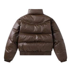 Chaquetas de Plumón Personalizadas al por Mayor para Hombre, Chaquetas Cortas Acolchadas, Chaqueta Holgada Unisex de Invierno, Chaqueta con Cremallera para Hombre de Talla Grande - Product Image 2