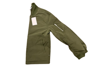 2025 veste de bombardier de vol pour hommes de haute qualité avec logo personnalisé enduit à col montant appliques décontracté automne hiver 100% polyester - Product Image 3