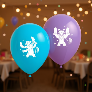 Globos de Látex Stitch de 23 cm, 8 Piezas, Decoraciones para Fiestas - Product Image 3