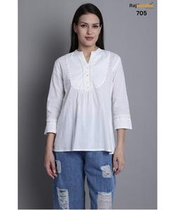 Dernier modèle de tunique court décontracté pour femme le plus vendu Kurti pour une utilisation quotidienne au bureau disponible au prix de gros - Product Image 1