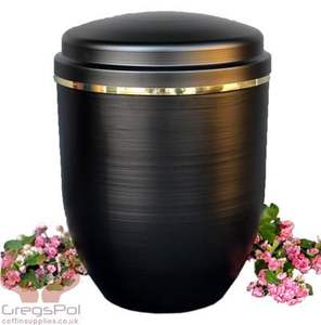 Large Strong Aluminum Adult <b>Urn</b> With Antique Polish Perfect <b>For</b> Safe Long Term Preservation Of <b>Ashes</b> And Home Memorial Display - Product Image 3
