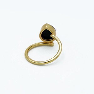 Most Selling Natural Black Onyx Pear <b>Ring</b> Trendy 18K Gold Plated Wedding <b>Ring</b> <b>for</b> Women & <b>Girls</b> Available Inexpensive Price - Product Image 4