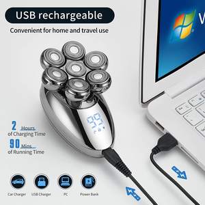 Afeitadoras Eléctricas para Hombre, Cabezal Rotatorio, Afeitadora en Seco y Húmedo, Recortadora de Barba con Pantalla LCD Impermeable, Bloqueo de Viaje, Afeitadora para Rostro IPX7 - Product Image 3