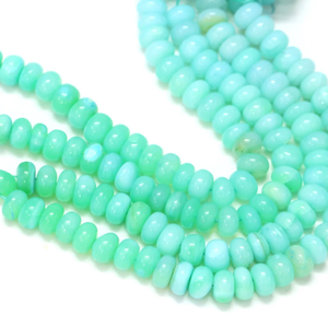 Cuentas Redondas de Ópalo Verde Peruano: Piedra Preciosa Lisa AAA, 7-10 mm - Product Image 6