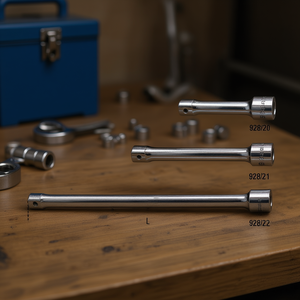 Estensioni Cromate da 3/4'' con Connessioni Quadrate Maschio e Femmina per Chiavi - Product Image 3