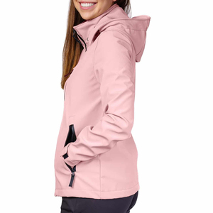 Cazadora para mujer a prueba de viento senderismo impermeable Softshell chaqueta con capucha señoras ropa deportiva transpirable chaquetas con cremallera de concha suave - Product Image 4