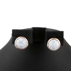 Women's Fancy <b>Locket</b> Set - Golden - White - Product Image 3