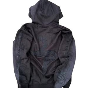 Sudadera con capucha clásica de hombre de alta calidad 100% personalizable OEM 280-300 Gsm Fleece (mezcla de algodón y poliéster) sudadera digital - Product Image 4