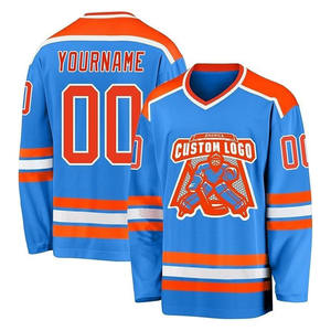 เสื้อฮอกกี้น้ำแข็งแบบตาข่ายคุณภาพสูง ราคาโรงงาน รับผลิตตามแบบ พิมพ์ลายแบบซับลิเมชั่น บริการ OEM แห้งเร็ว ระบายอากาศได้ดี - Product Image 1