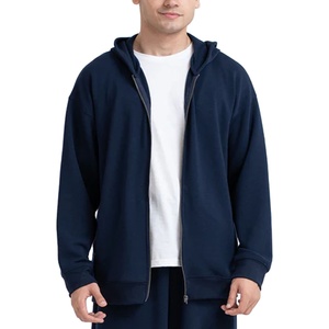 Sudadera con Capucha para Hombre, 100% Algodón Grueso, Cierre Completo con Cremallera, Bolsillo Delantero y Manga Larga - Product Image 1