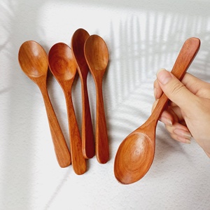 Wholesale Eco-friendly Natural Custom Logo <b>Spoons</b> Rosewood Wooden Wood Made In Vietnam High Quality Cutlery Flatware - Product Image 6