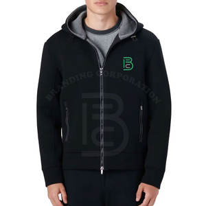 Sweats à capuche mélangés pour hommes de la meilleure qualité Impression à la mode Tissu doux et confortable Fermeture à glissière respirante pour les activités hivernales en plein air - Product Image 1