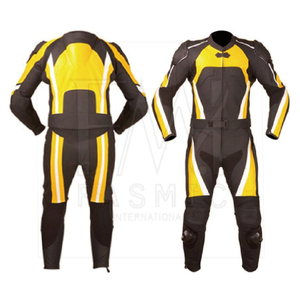 Ropa deportiva Motocross Body Armor Racing Trajes para 100% Traje de motocross de cuero genuino con tela personalizable - Product Image 4