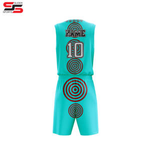 ชุดเสื้อบาสเก็ตบอลแบบกลับด้านได้ชุดบาสเก็ตบอลเสื้อบาสเก็ตบอลแบบซับลิเมชันสองด้าน - Product Image 2