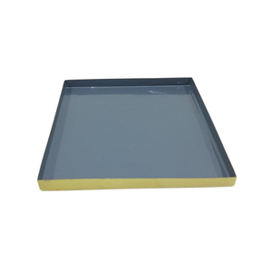 Bandeja de Metal Personalizada para Servir Comida y Bebida, Utensilios de Cocina Rectangular, Color Azul, Hecho a Mano - Product Image 2