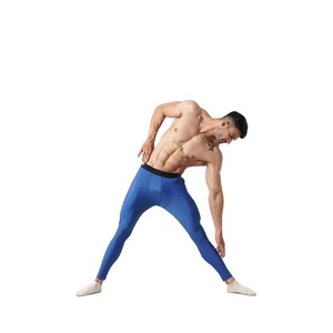 Collants de compression pour hommes en polyester et élasthanne, légers, extensibles, pour la gym, anti-transpiration, respirants, fitness - Product Image 5